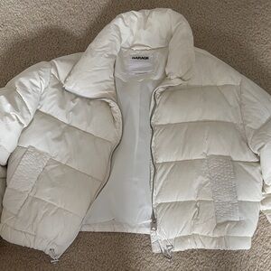 Garage Women's White Puffer Jacket